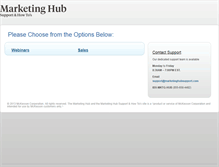 Tablet Screenshot of marketinghubsupport.com